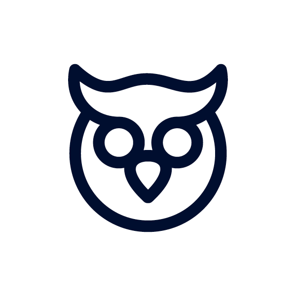 illustrated icon of an owl